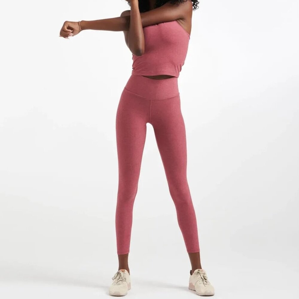 Vuori Women’s Clean Elevation Legging Desert Rose Heather XL